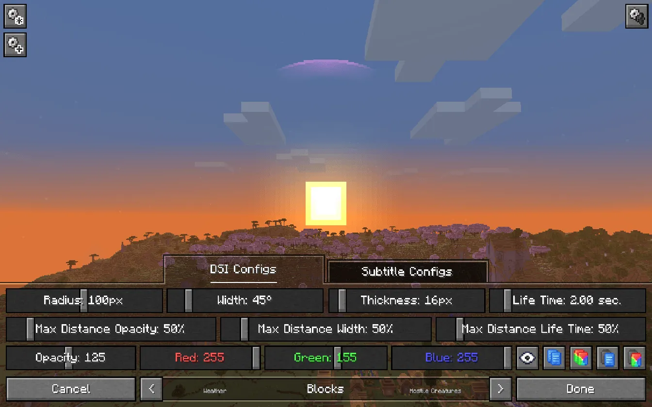 Sound Visualizer, Моды, Minecraft