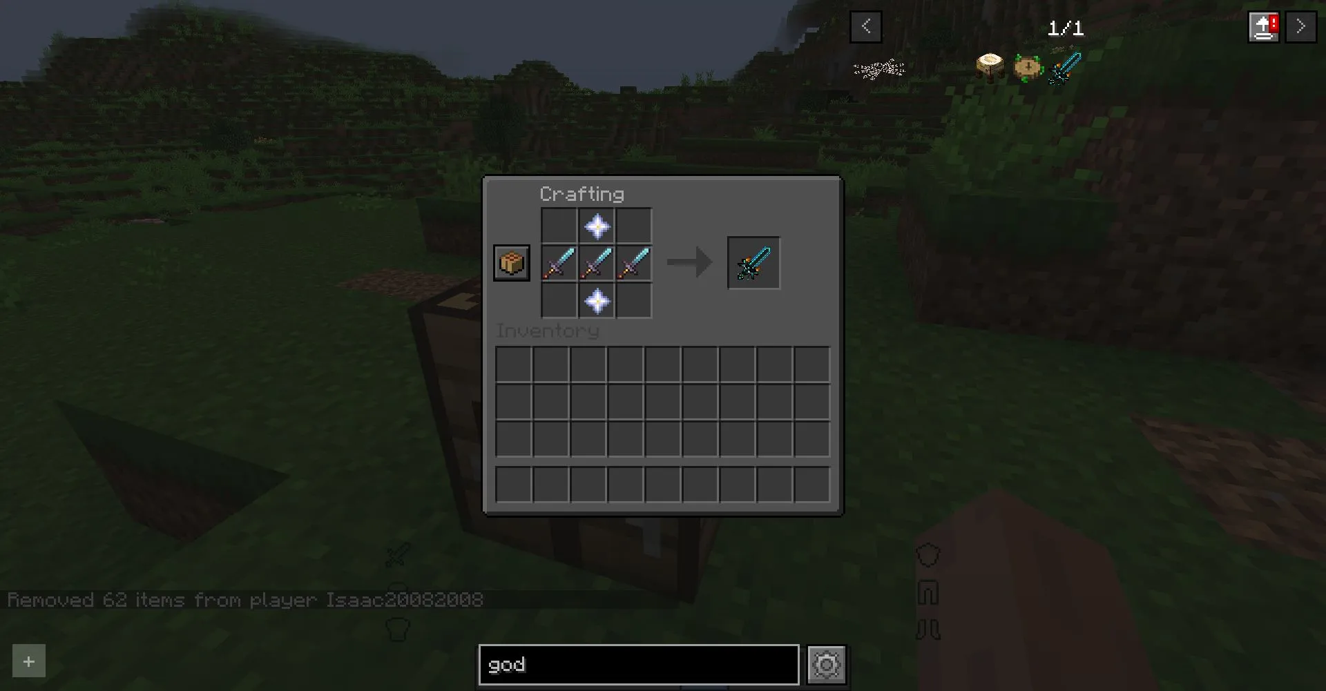 God-Sword — скриншот 1 (Моды, Minecraft)