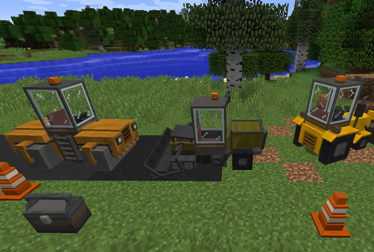 Vehicles and roads, Моды, Minecraft