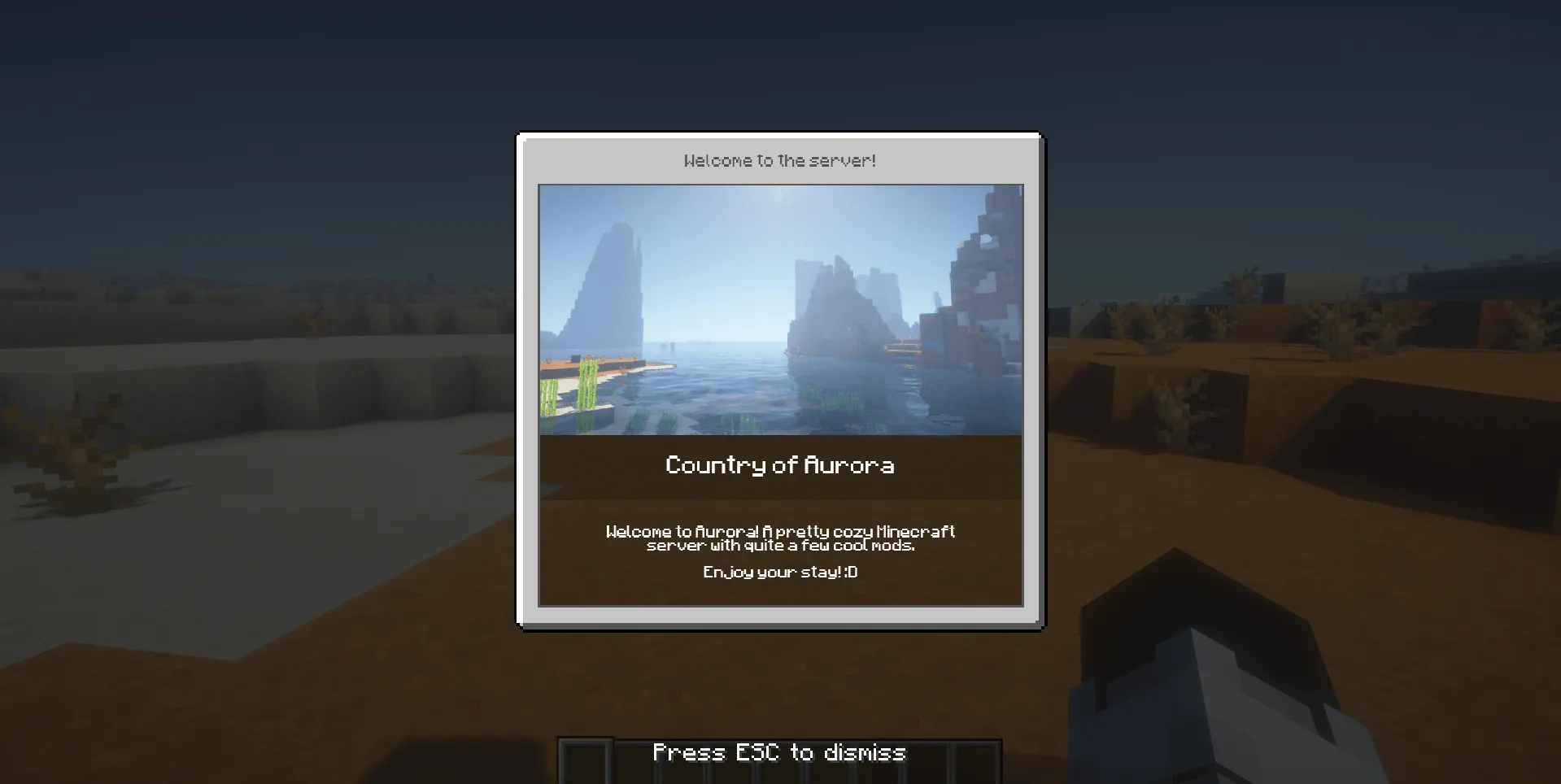 Server Notify — скриншот 1 (Моды, Minecraft)