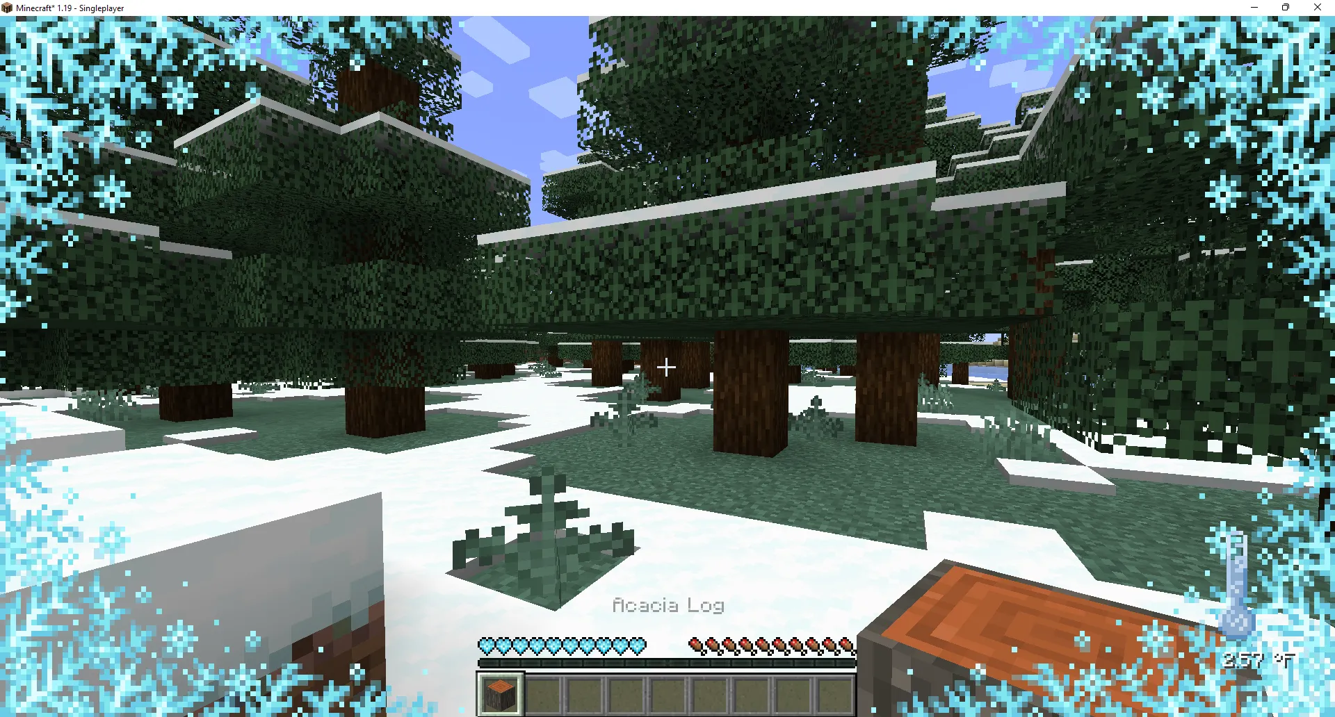 Biomes Temperature (Fabric) — скриншот 1 (Моды, Minecraft)