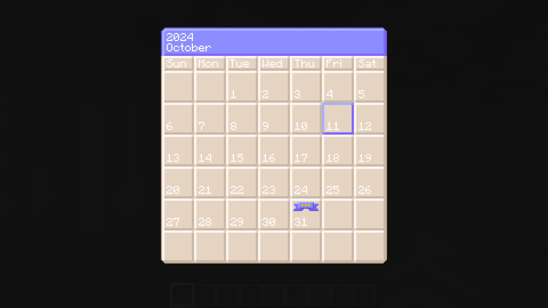 Calendarz, Моды, Minecraft