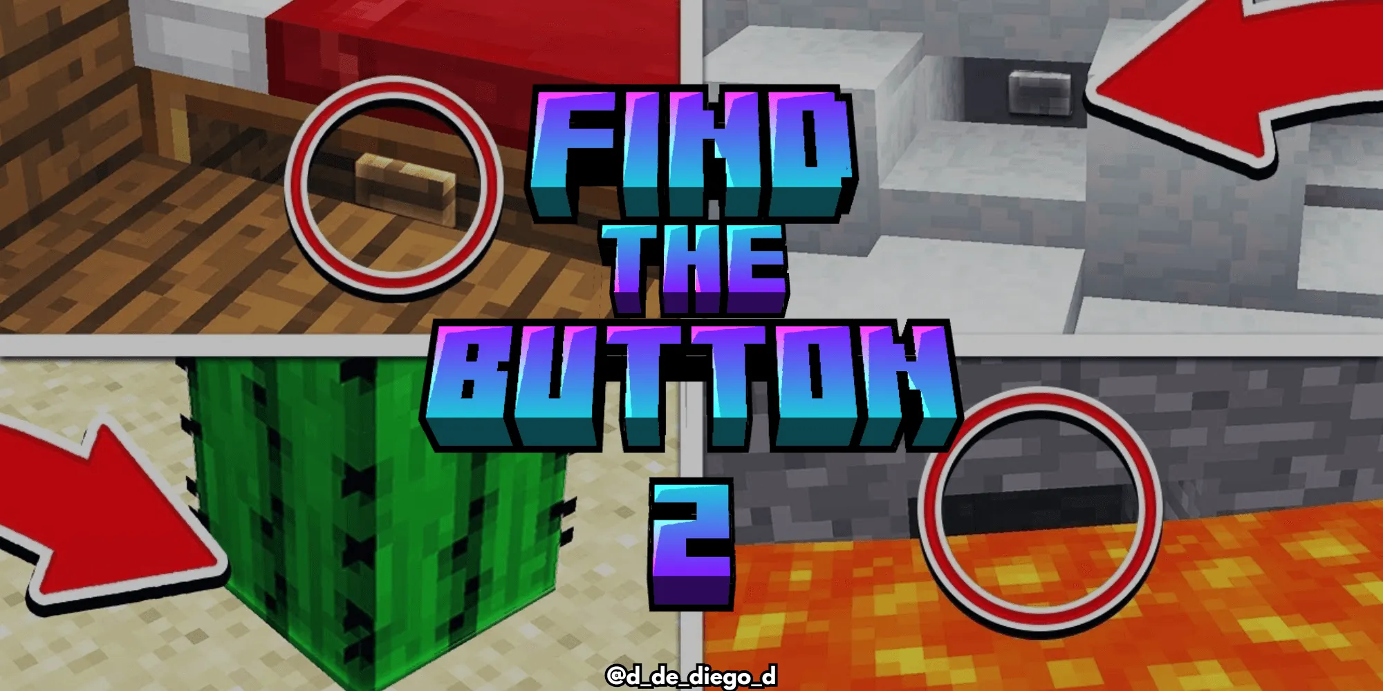 Find The Button Plus 2, Карты, Minecraft