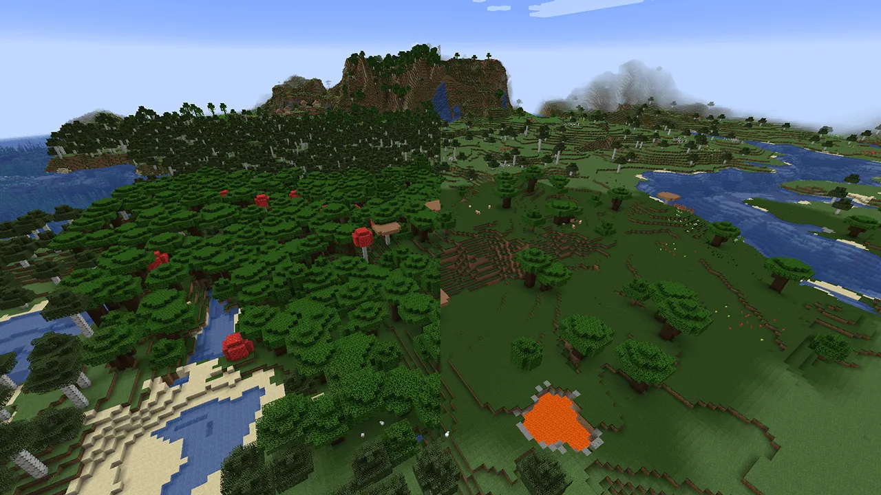 OBR less vegetation, Дата-паки, Minecraft