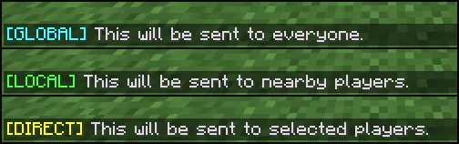 Client Chat Channels, Моды, Minecraft