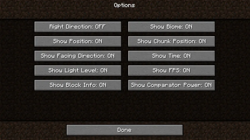 Quick Info — скриншот 1 (Моды, Minecraft)