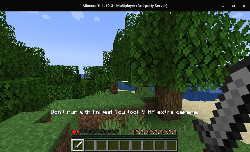 Don't run with Knives — скриншот 1 (Моды, Minecraft)