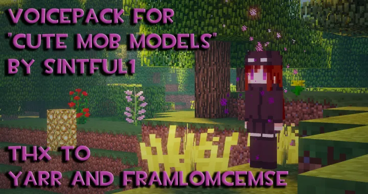 Cute Mob Models: Sound Pack — скриншот 2 (Текстуры, Minecraft)
