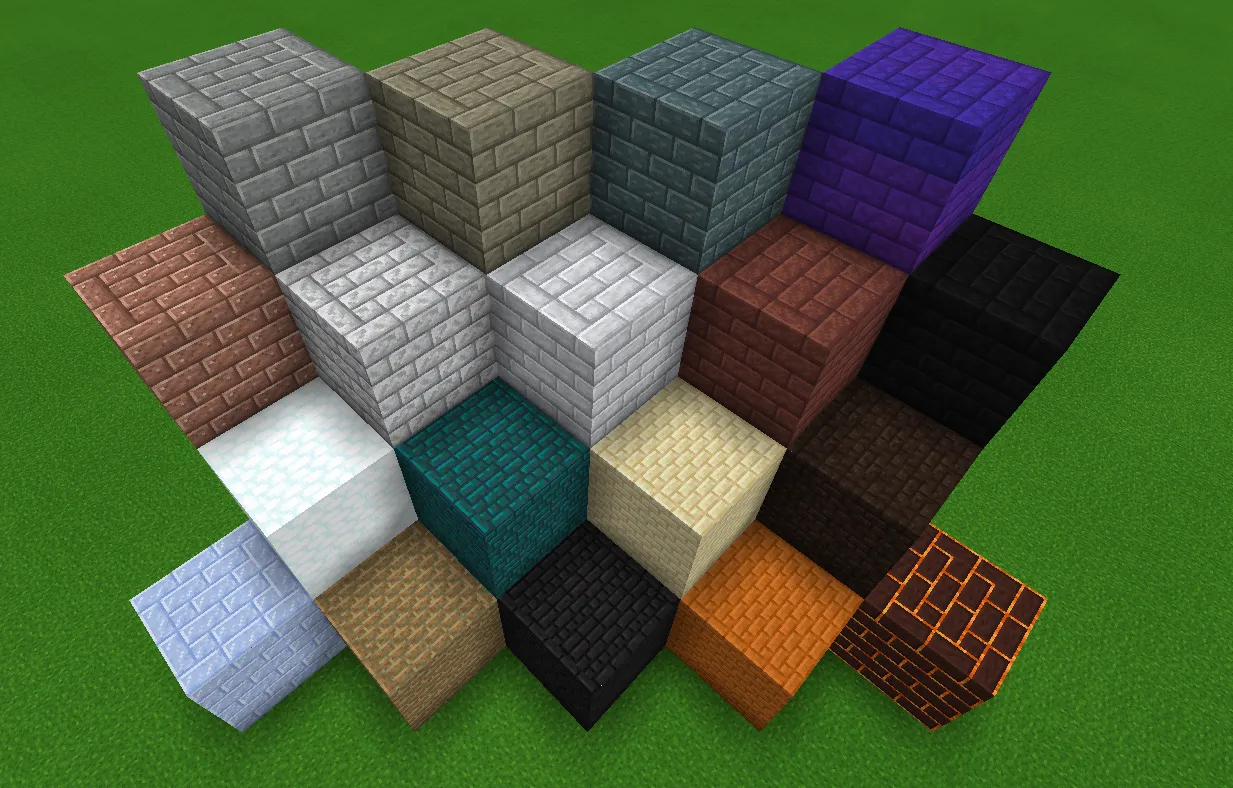 Logical Bricks, Текстуры, Minecraft