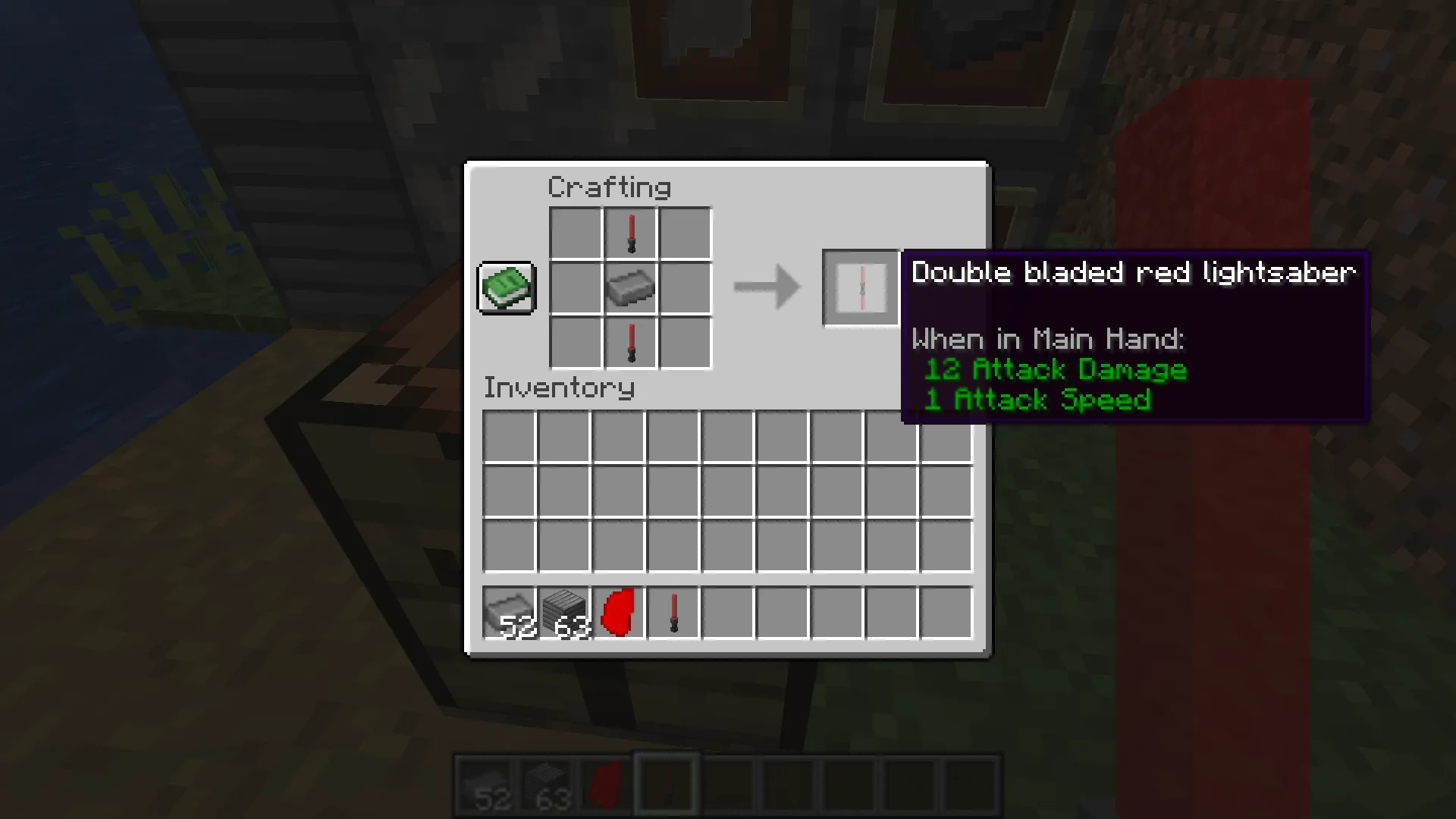 The Star Wars lightsabers, Моды, Minecraft