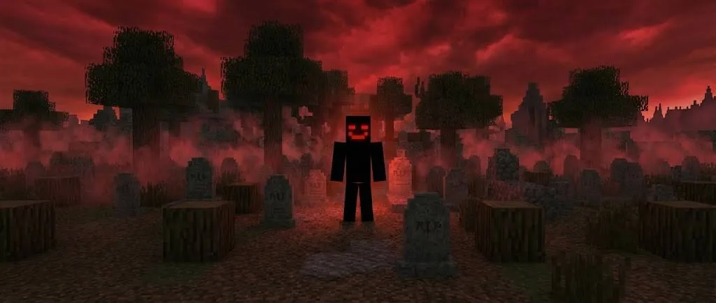 The Red Grin: Psychological Horror — скриншот 1 (Моды, Minecraft)