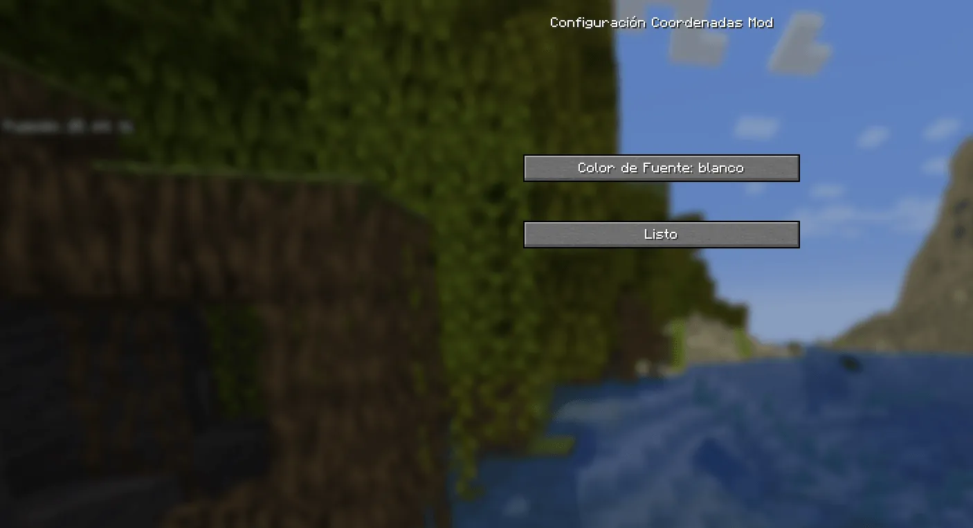 Coordinate — скриншот 1 (Моды, Minecraft)