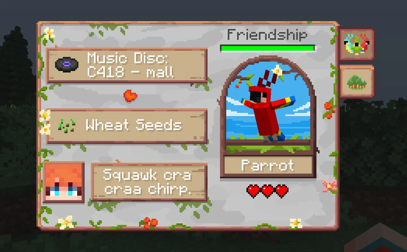 Parrot's Cage, Моды, Minecraft