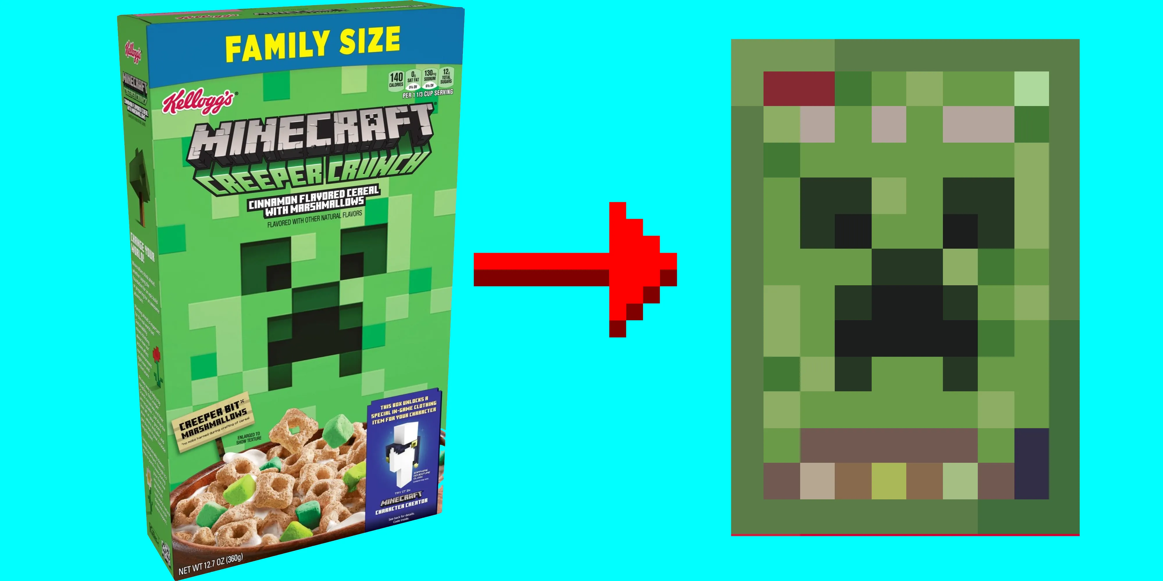 Creeper Crunch, Текстуры, Minecraft