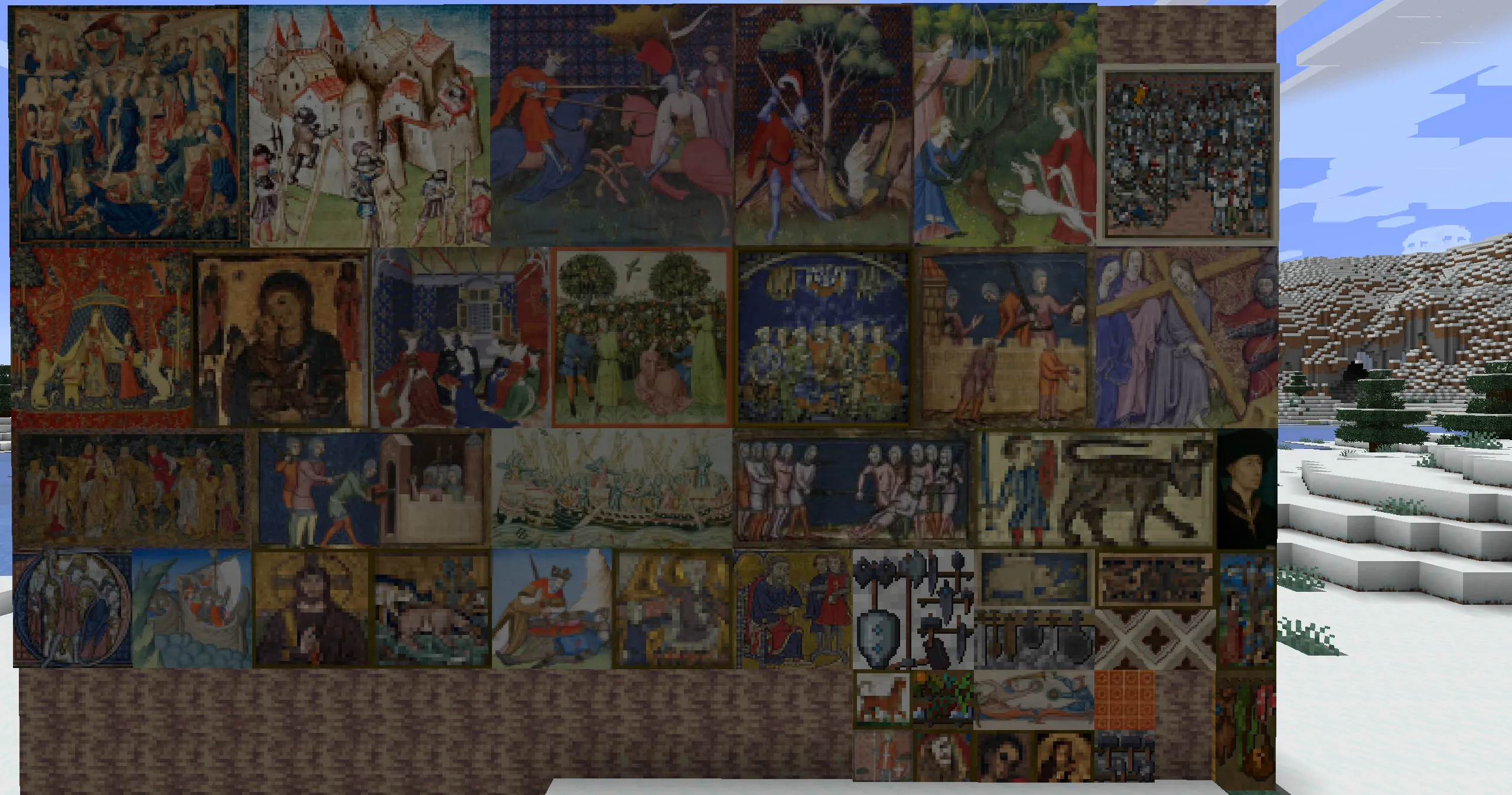 Authentic Medieval Artwork — скриншот 1 (Текстуры, Minecraft)