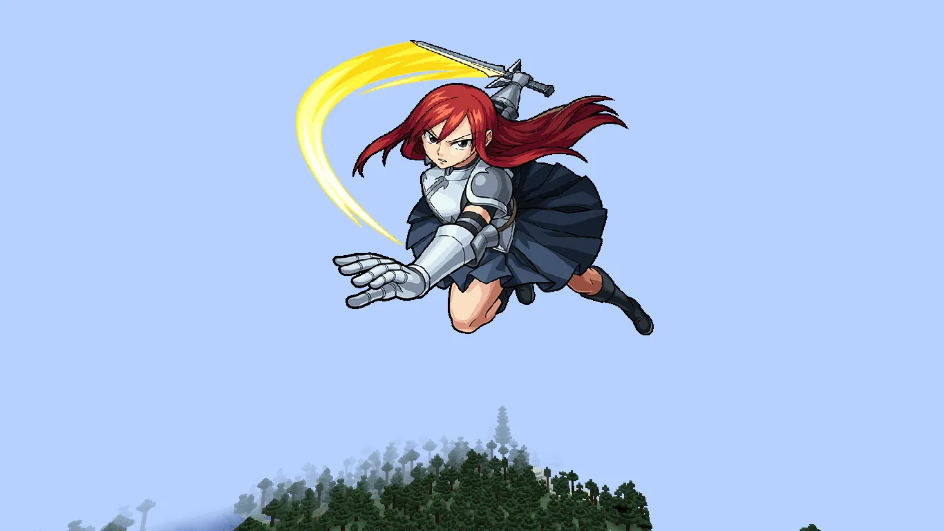 Erza Scarlet sky, Текстуры, Minecraft