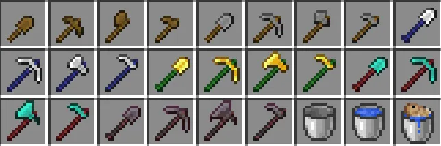 Voob's Better Tools, Текстуры, Minecraft