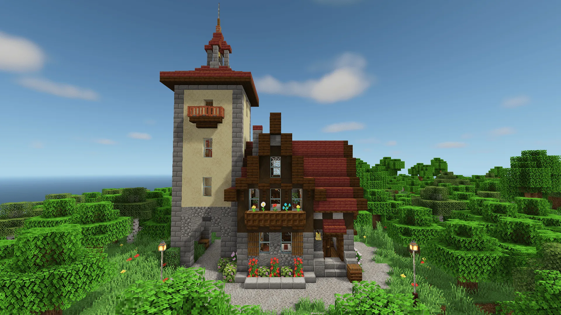 Half-Timbered House #2, Карты, Minecraft