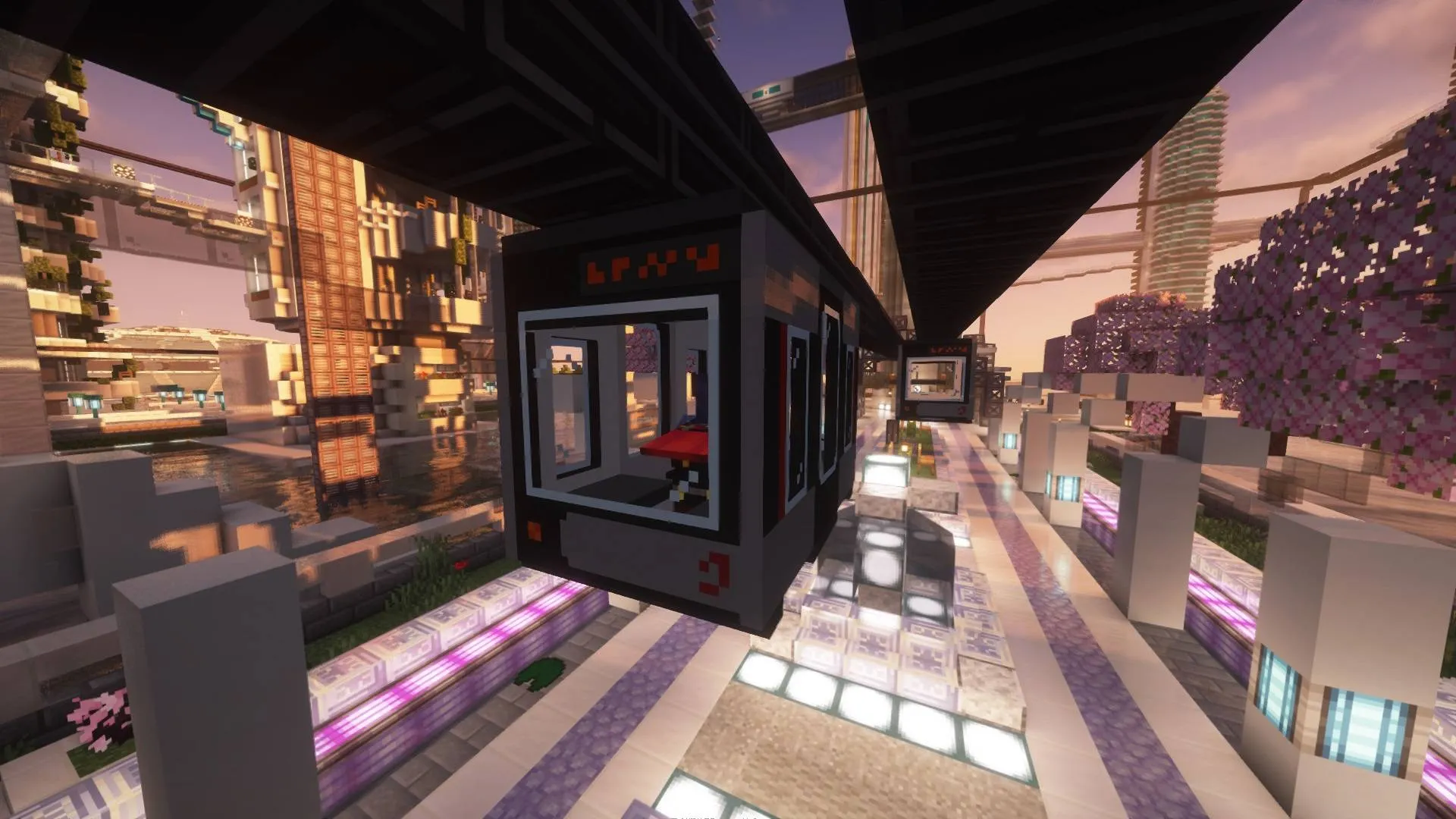 Suspended Railways/Monorail — скриншот 8 (Моды, Minecraft)