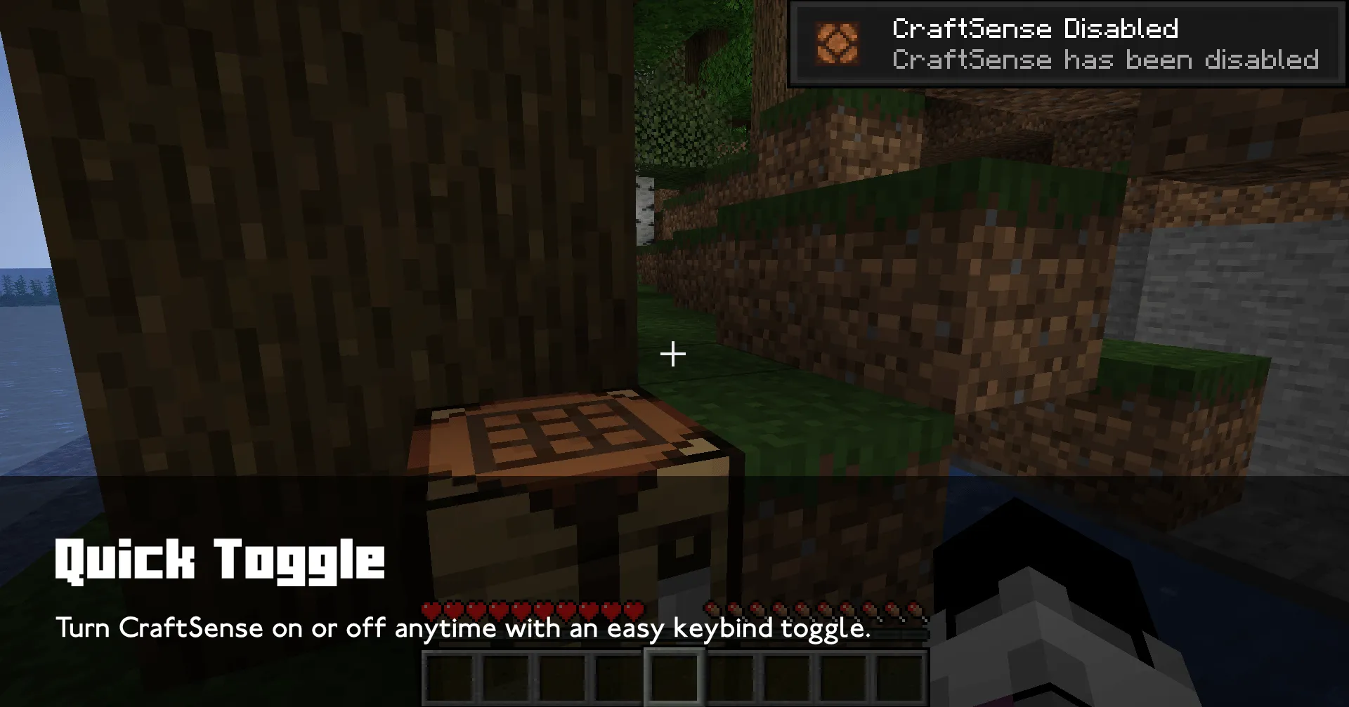 CraftSense, Моды, Minecraft