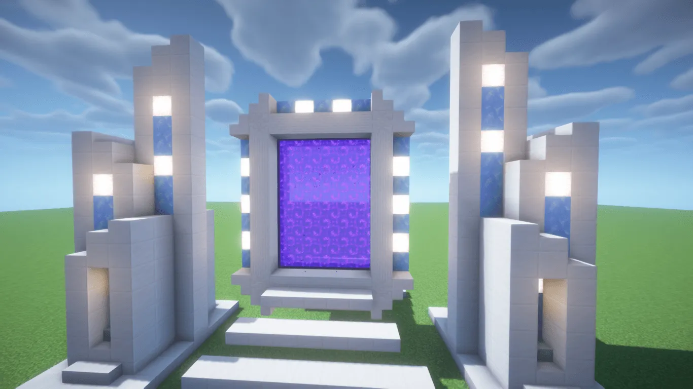 Simple Futuristic Nether Portal, Карты, Minecraft