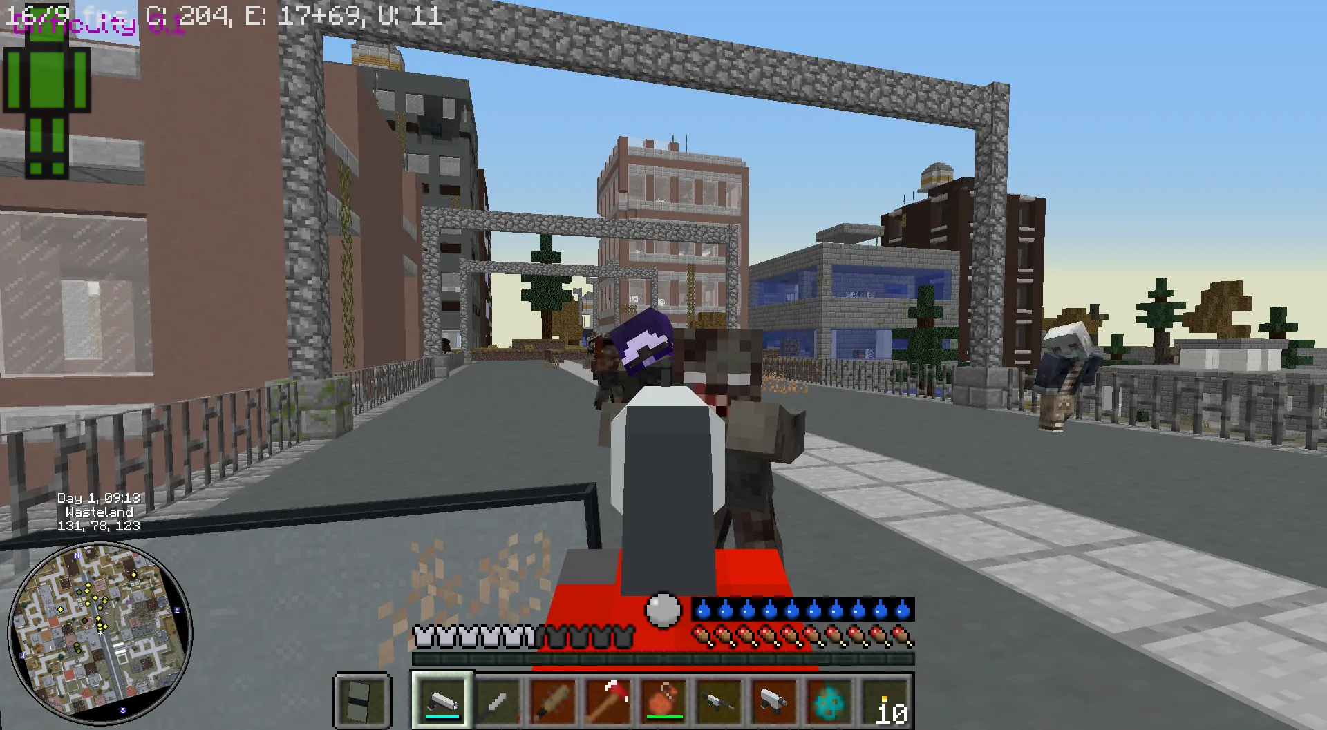 Hardcore GORE Zombies — скриншот 2 (Модпаки, Minecraft)