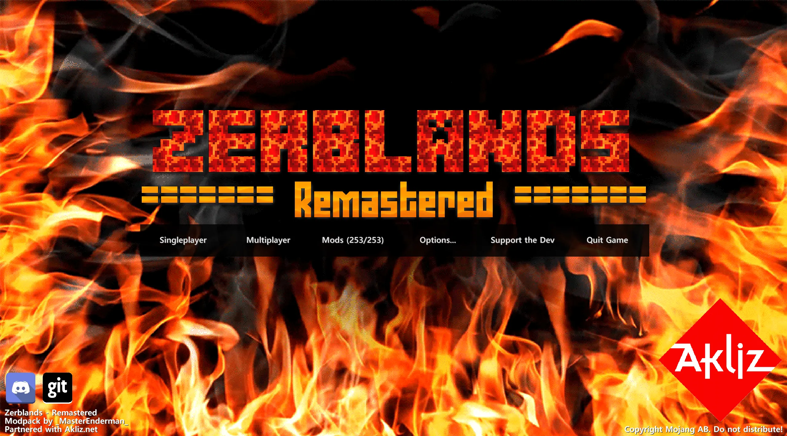 Zerblands-Remastered, Модпаки, Minecraft