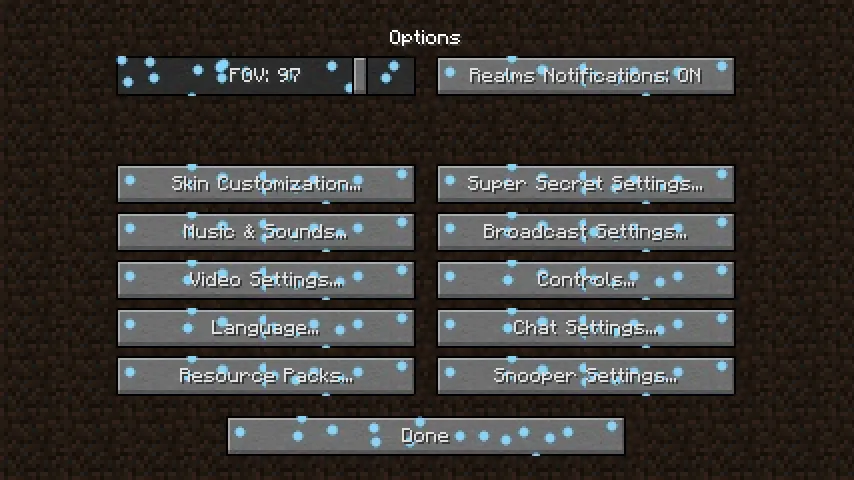 Blue Snow Buttons.zip — скриншот 2 (Текстуры, Minecraft)