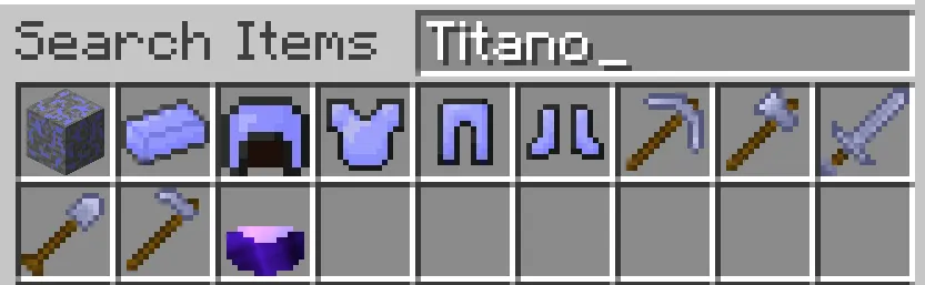 Titano, Моды, Minecraft
