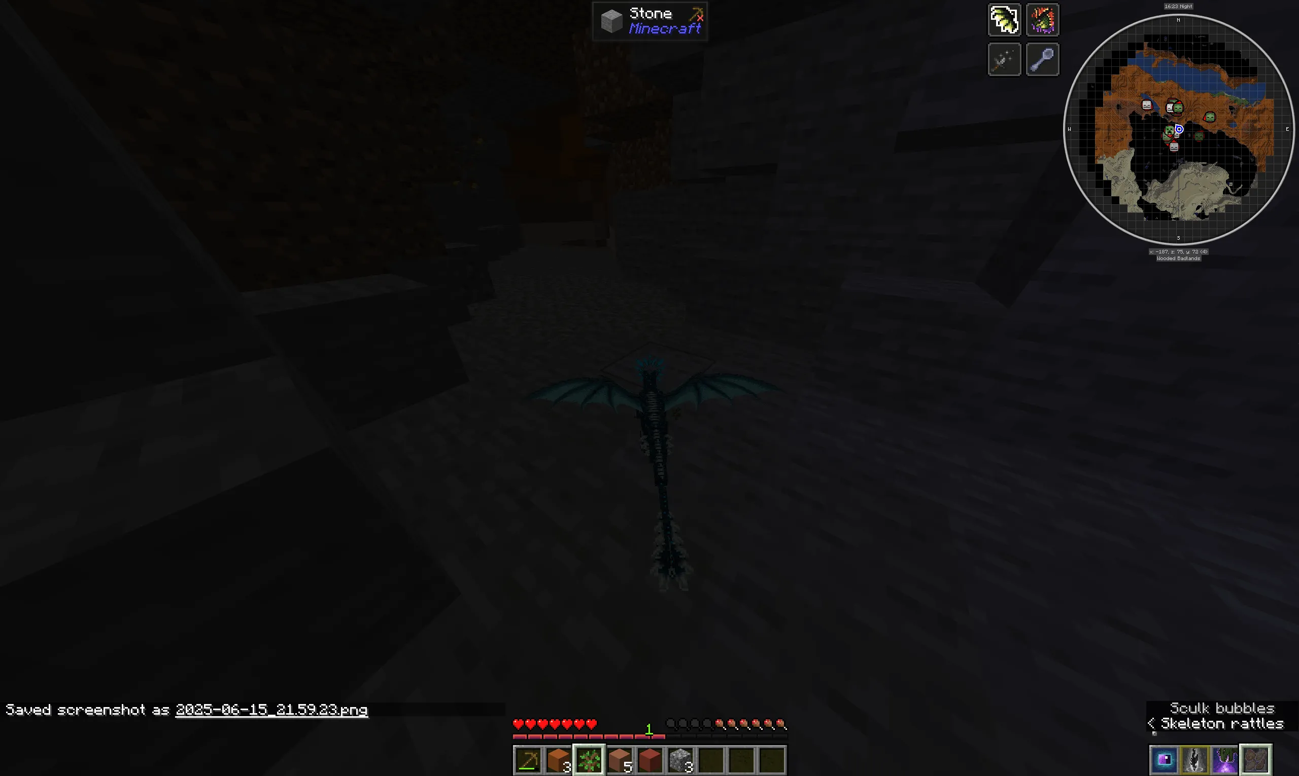Dragon Survival Sculk Addon — скриншот 4 (Текстуры, Minecraft)