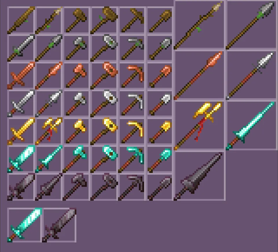 ukia's tools, Текстуры, Minecraft