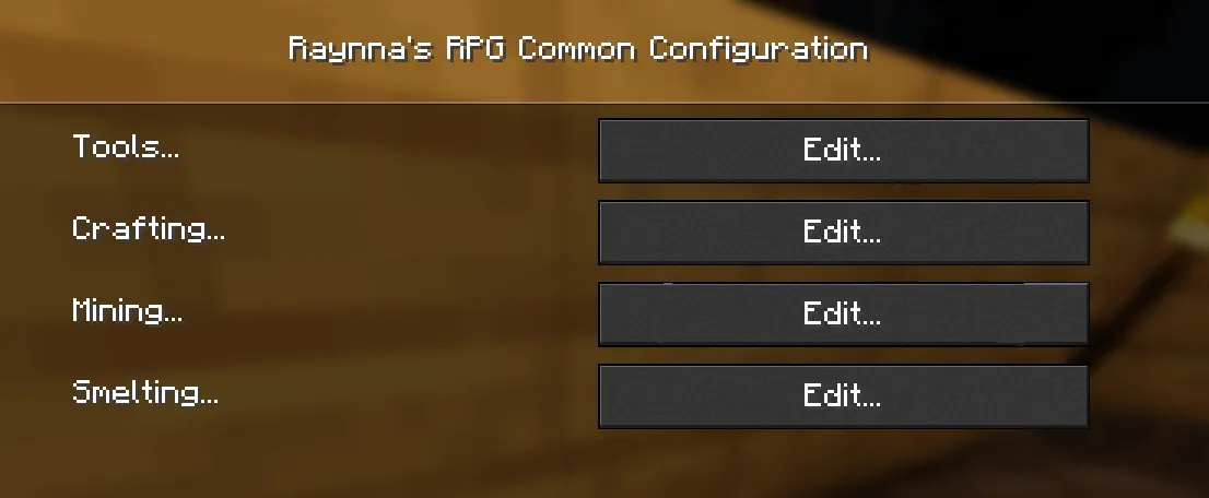 RaynnaRPG, Моды, Minecraft