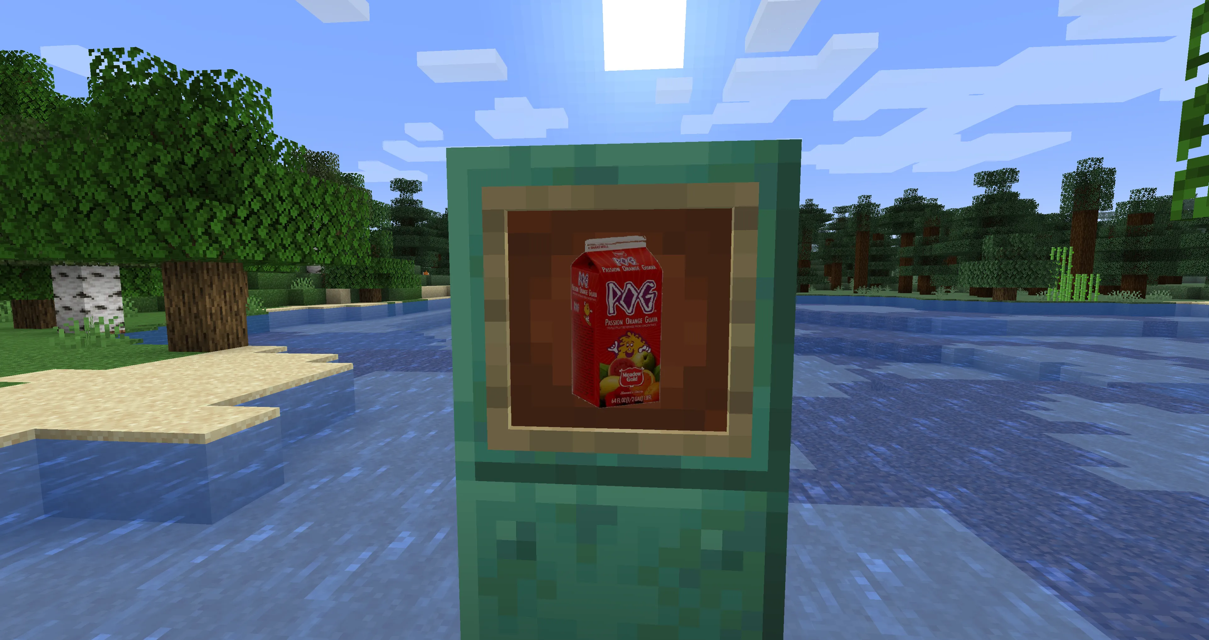 Wheat thins and pog juice, Текстуры, Minecraft