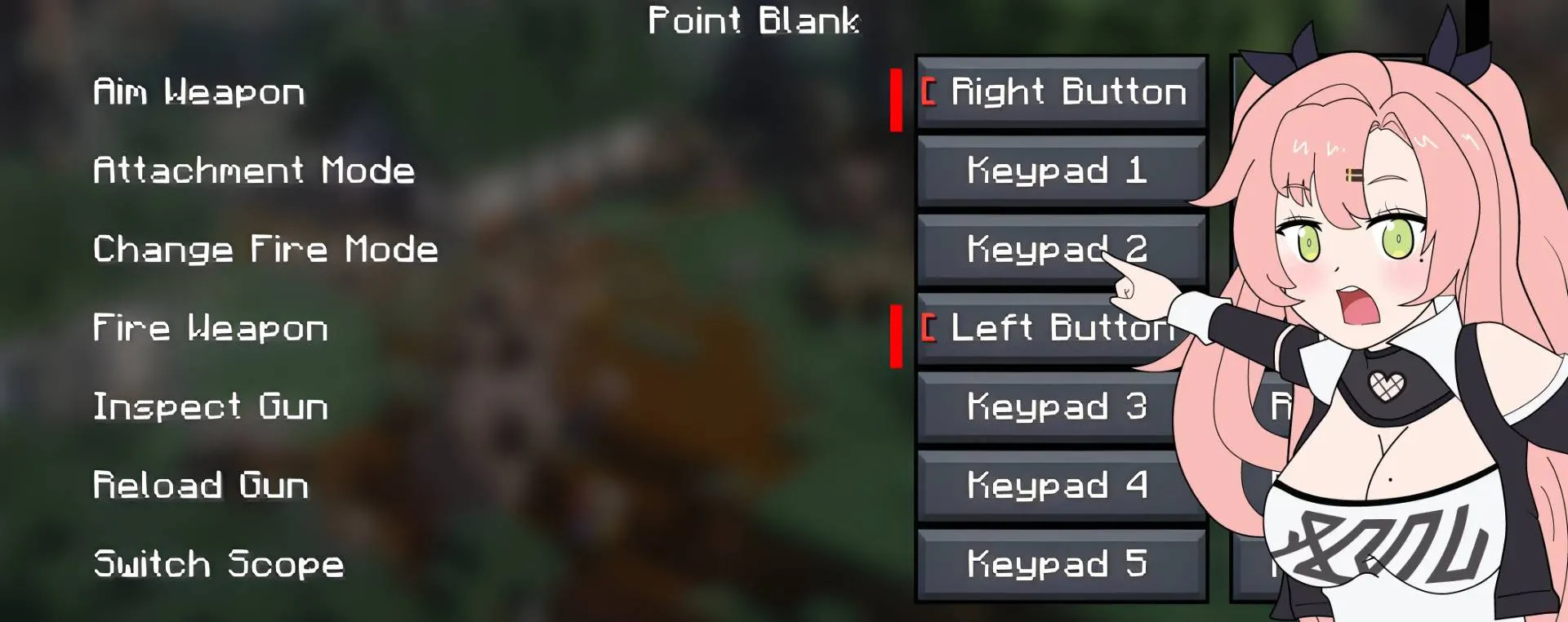 Vic's Point Blank - Keybind Controls & Inversed control, Моды, Minecraft