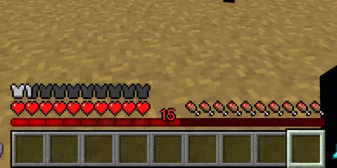 Red XP [Animated XP bar] — скриншот 1 (Текстуры, Minecraft)