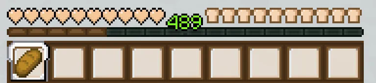 Bread GUI and Hotbar — скриншот 2 (Текстуры, Minecraft)