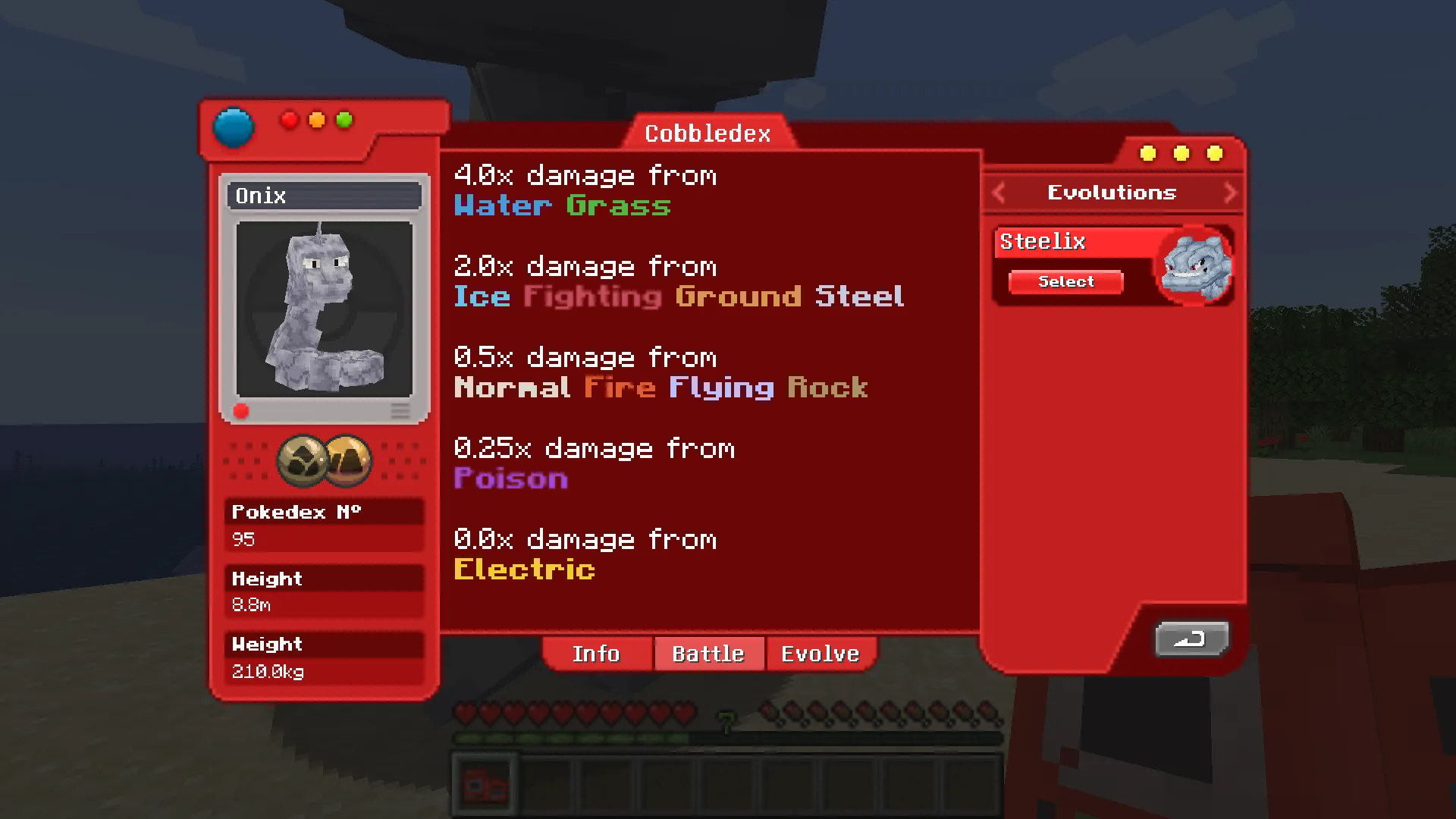 Cobblemon Pokédex (Cobbledex), Моды, Minecraft