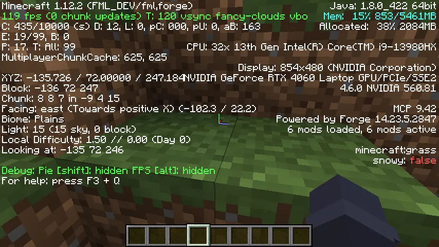 F3 Is My Shawty, Моды, Minecraft