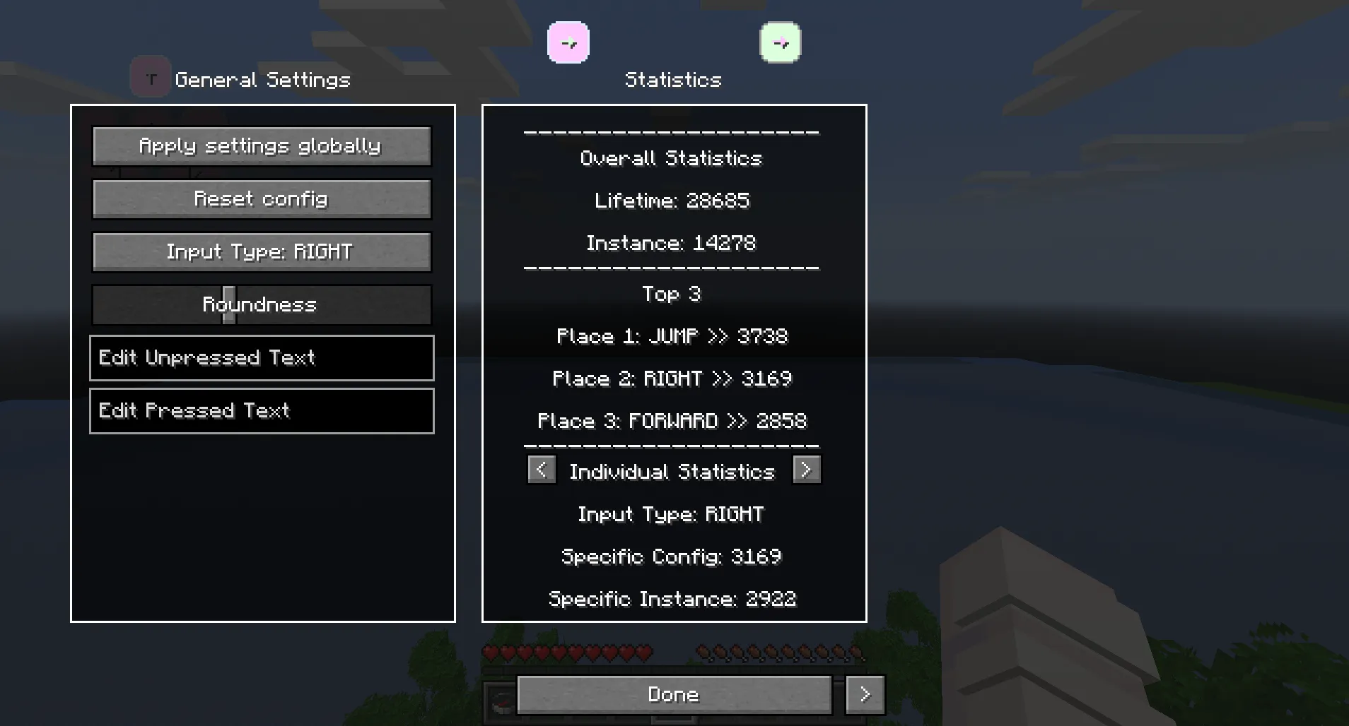 Yet Another Keystrokes Overlay, Моды, Minecraft