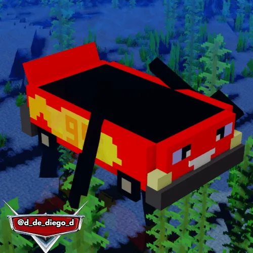Lightning Mcqueen Boat V2, Текстуры, Minecraft
