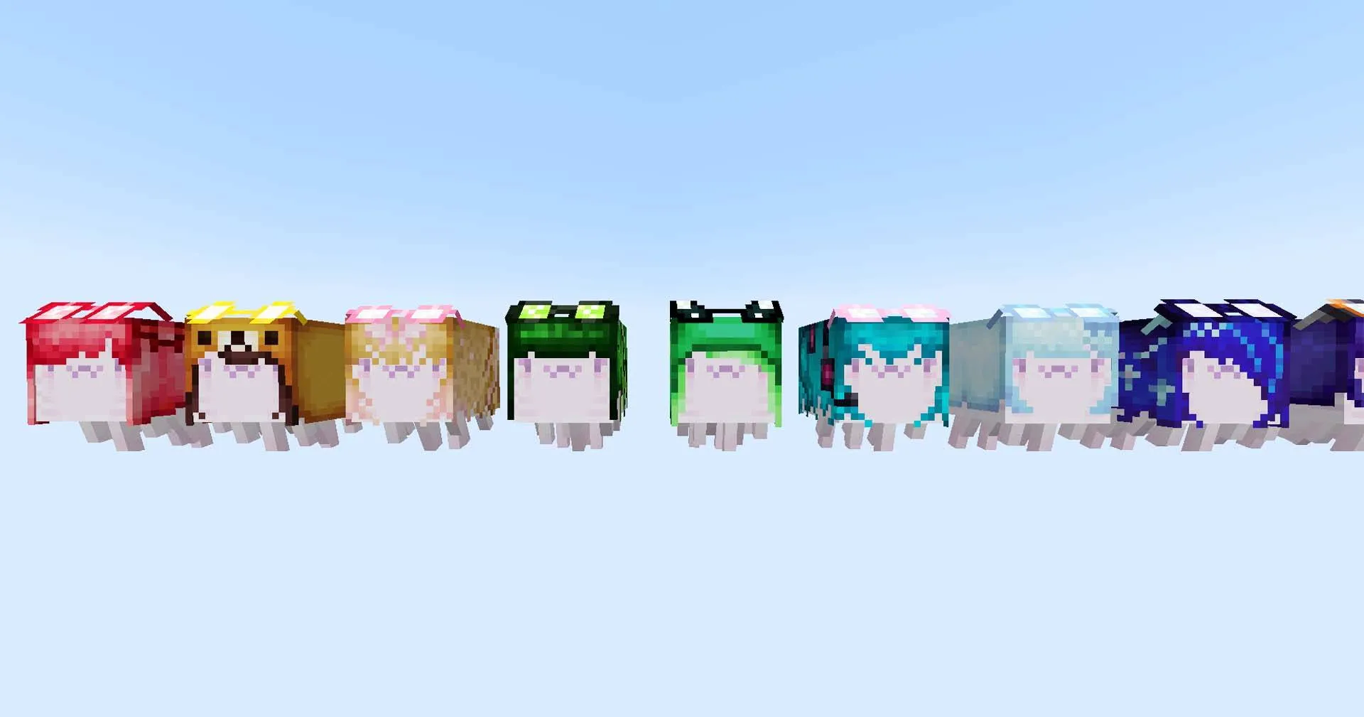 Luvstar’s Kawaii Happy Ghasts — скриншот 3 (Текстуры, Minecraft)