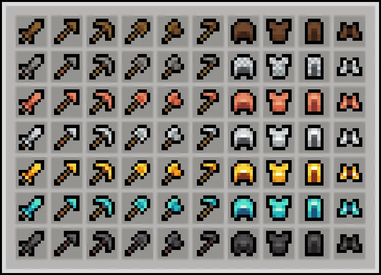 Digs' Simple Pack (Java), Текстуры, Minecraft