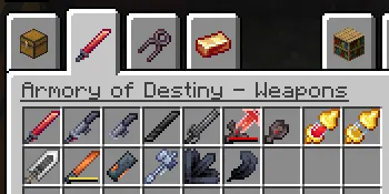 Armory of Destiny, Моды, Minecraft
