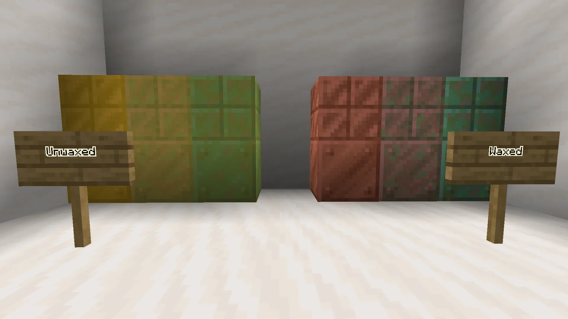 Waxed Indication, Текстуры, Minecraft