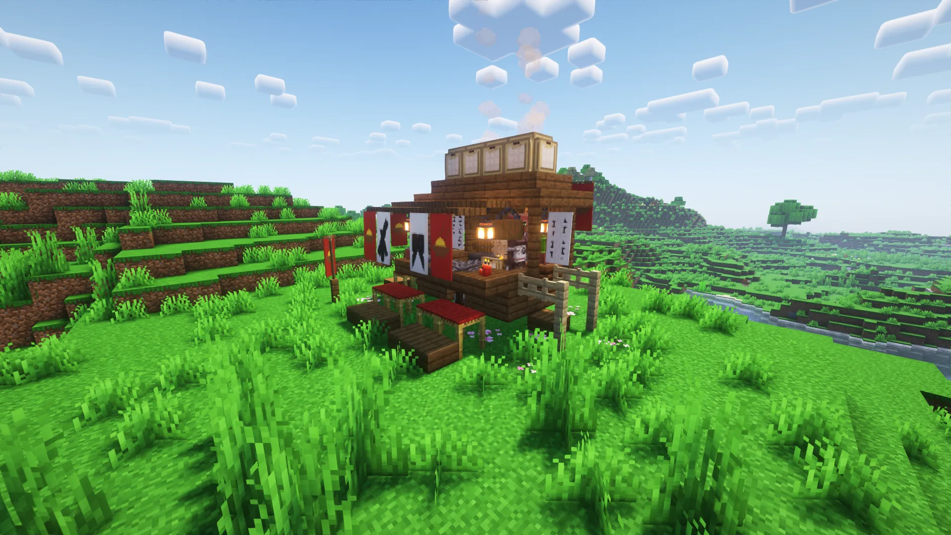 Asian food cart — скриншот 3 (Моды, Minecraft)