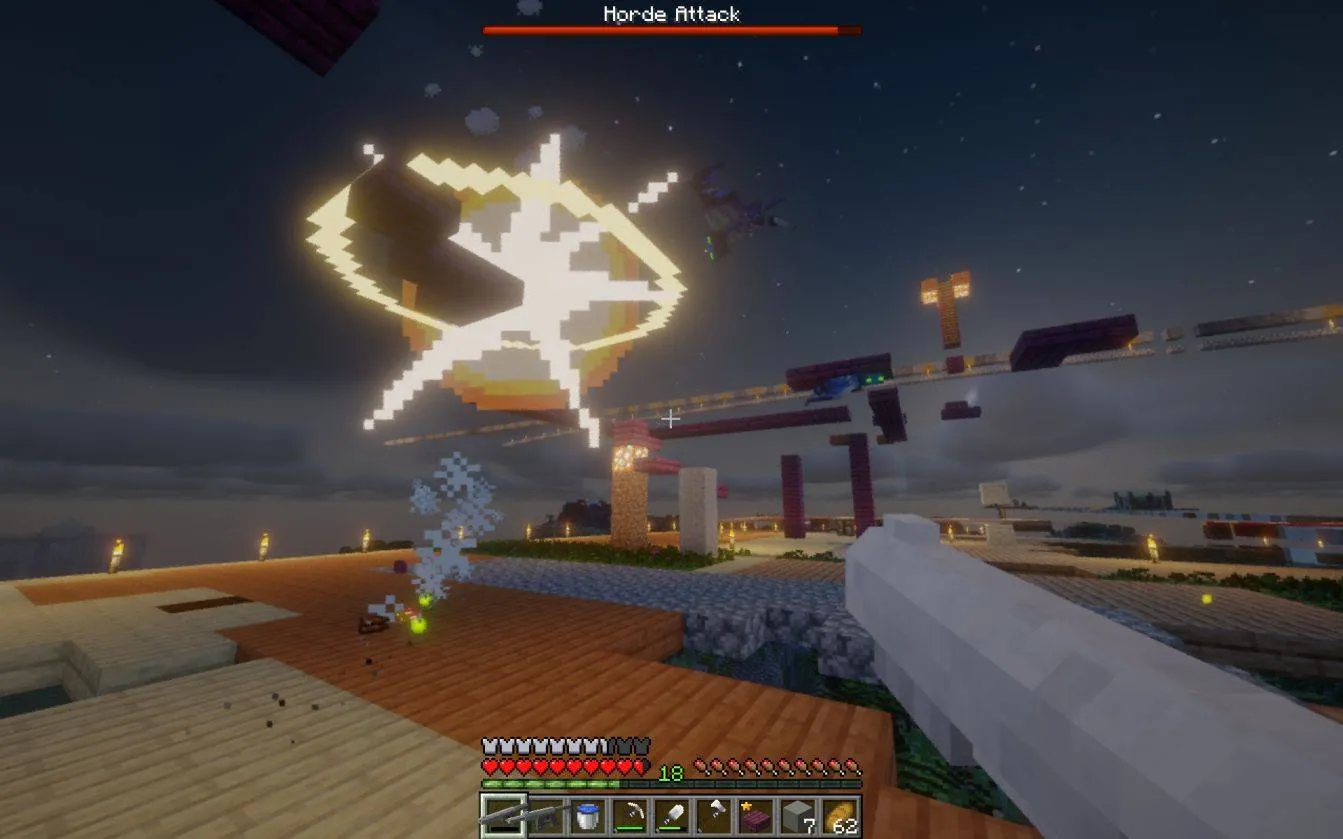 Zombie Horde Event + Kamikaze Anti Skybase Phantoms — скриншот 2 (Моды, Minecraft)