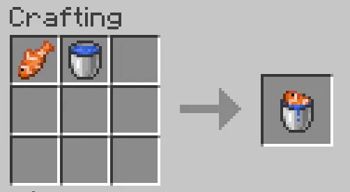 Fish in a bucket — скриншот 1 (Моды, Minecraft)