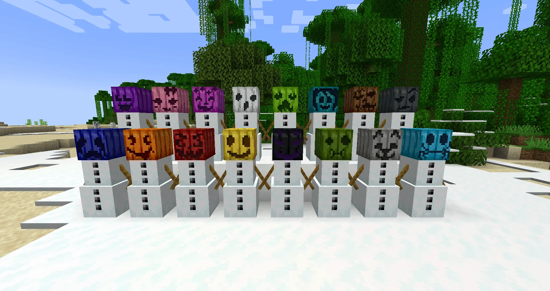 Chroma Carvings — скриншот 2 (Моды, Minecraft)