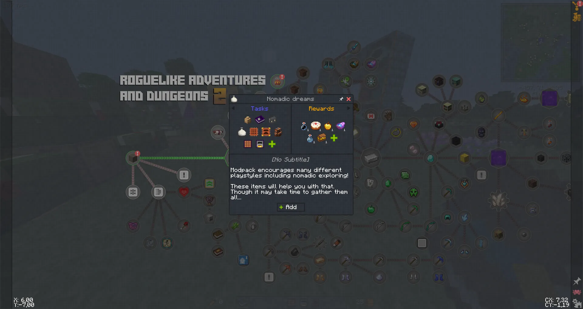 Roguelike Adventures and Dungeons 2, Модпаки, Minecraft