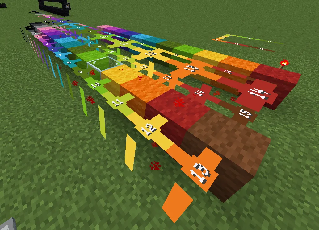 Rainbow Redstone, Текстуры, Minecraft